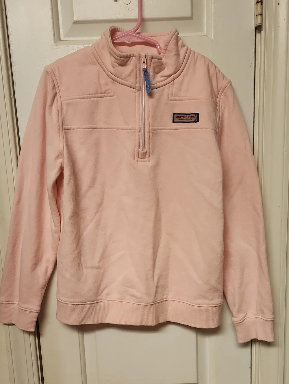 Vineyard Vines Light Pink Quarter-Zip Pullover
